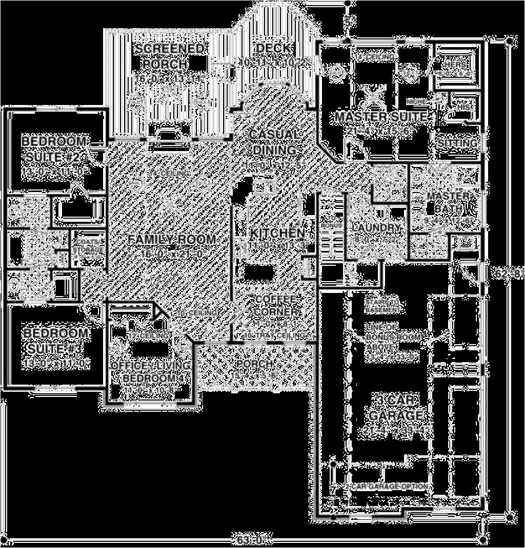 2000 square feet 3 bedrooms 2 5 bathroom craftsman home plans 3 garage 31775