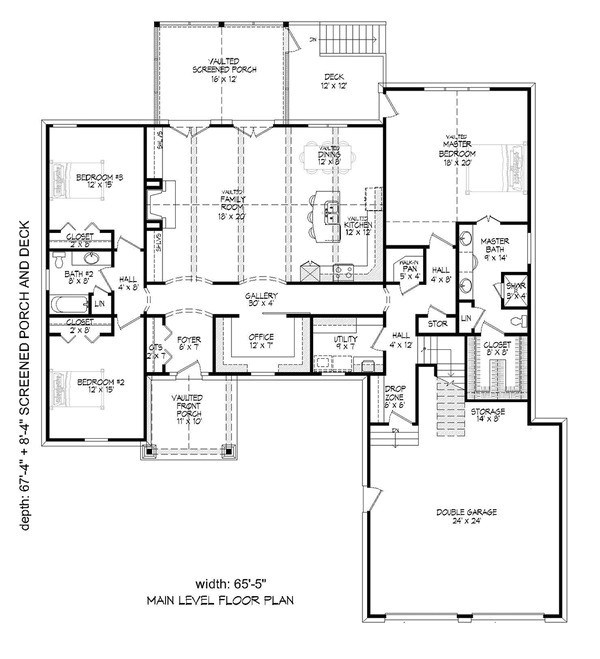 2600 Sq Ft 4 Bedroom House Plans