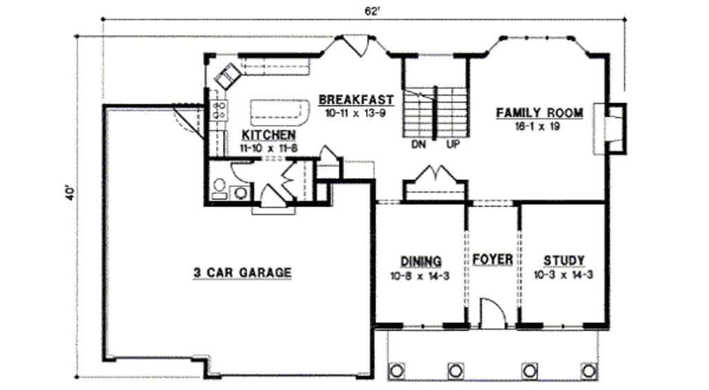 2700 square feet 4 bedrooms 3 bathroom traditional house plans 3 garage 13373