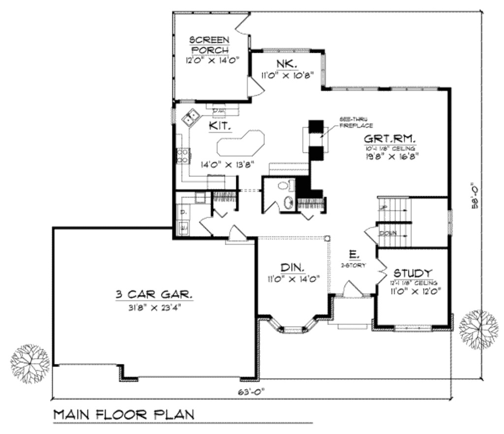 2800 square feet 4 bedrooms 2 5 bathroom traditional house plans 3 garage 10094