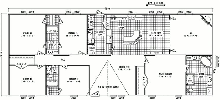 best 4 bedroom double wide mobile home floor plans