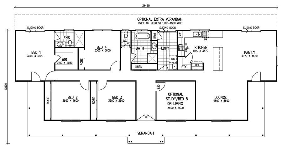 simple 5 bedroom house plans