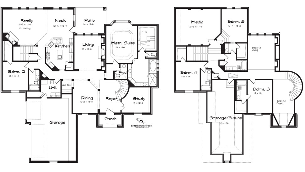 5 bedroom log home floor plans