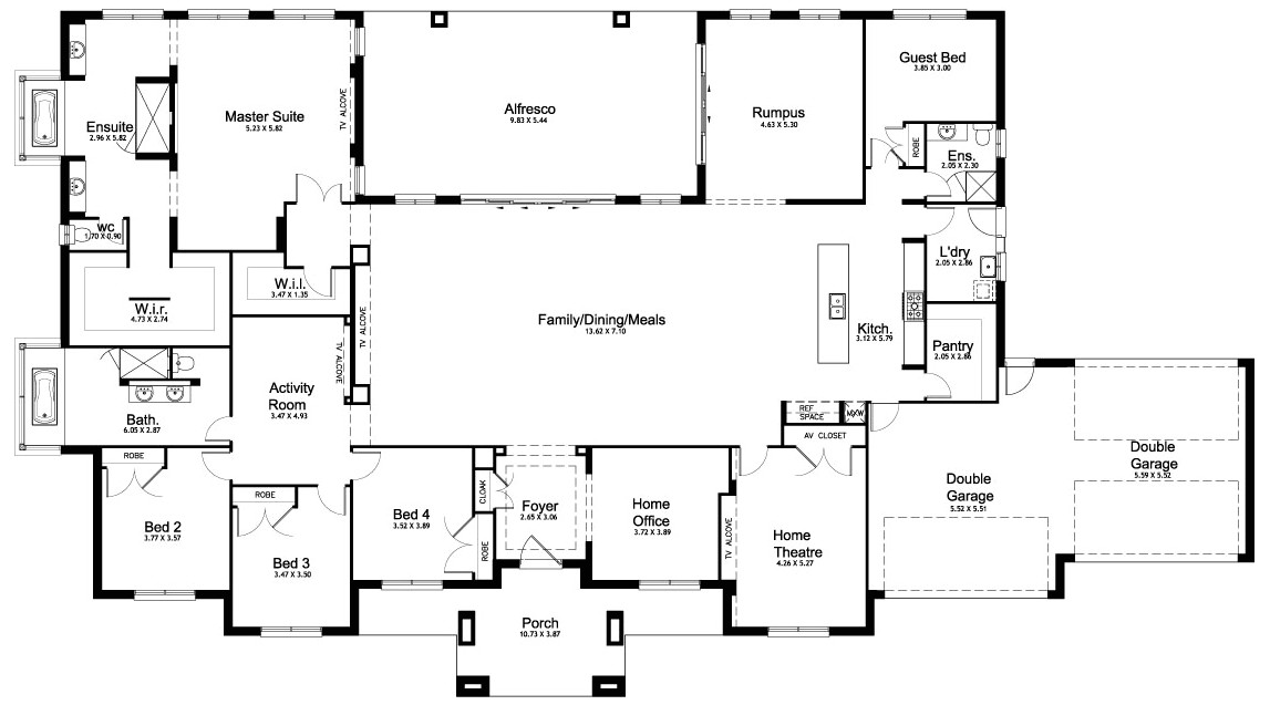 floor plan friday 5 bedroom acreage home