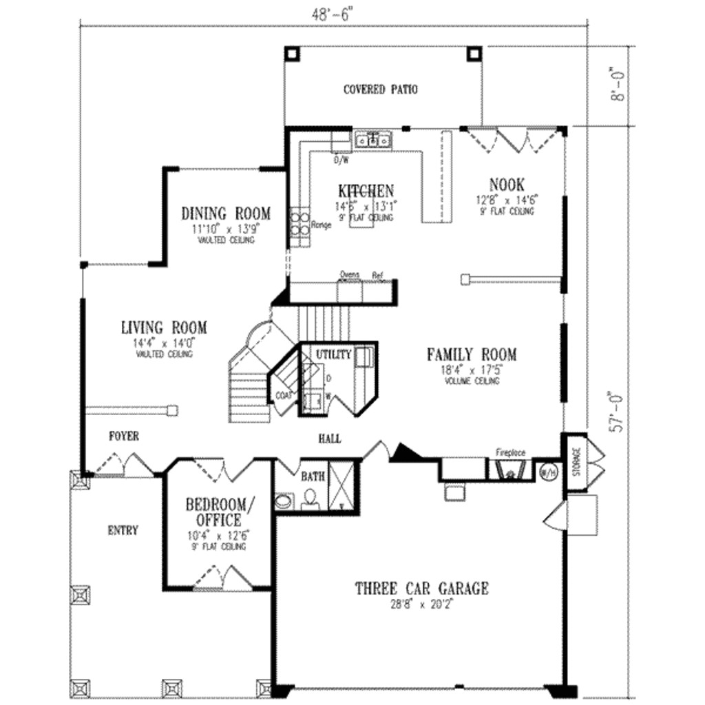 750 square foot floor plan