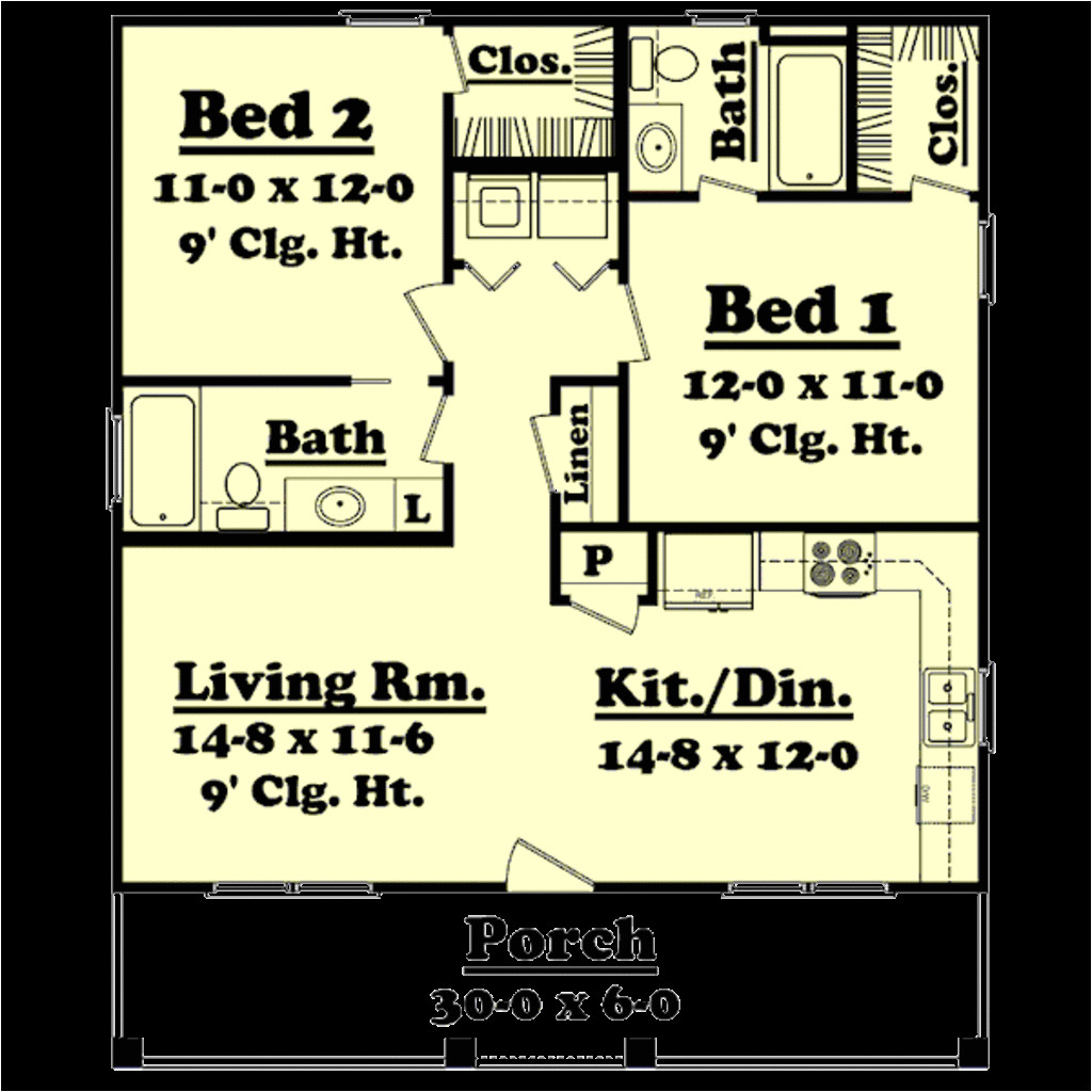 900 square feet 2 bedrooms 2 bathroom country house plans 0 garage 32437