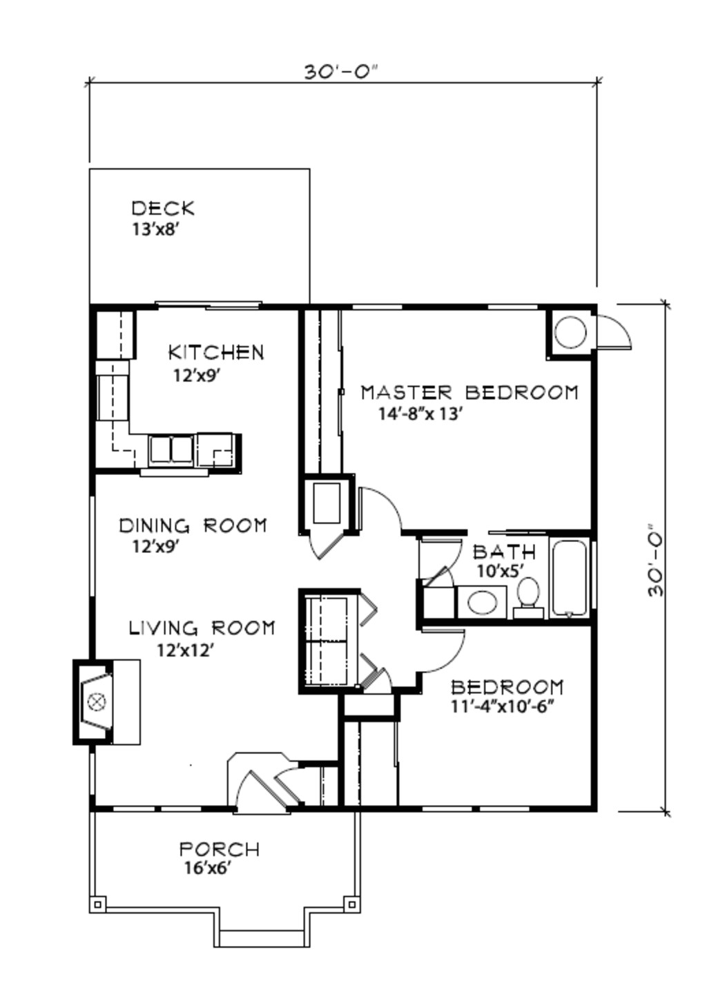 900 square feet 2 bedrooms 1 bathroom farm house plans 0 garage 36977