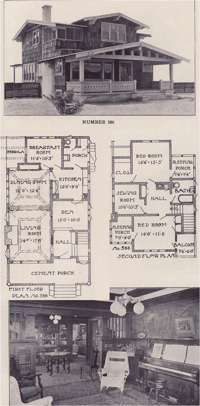 Airplane Bungalow House Plans 1912 California Two Story Bungalow Los