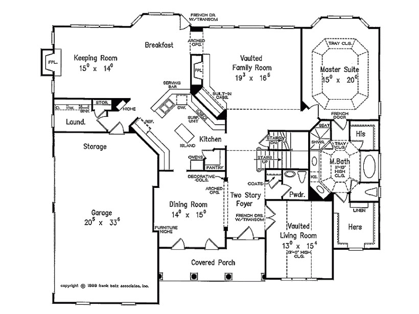 eplans new american house plan country aura square feet