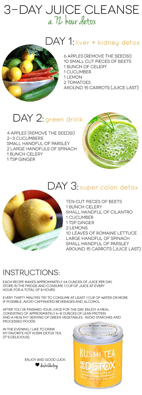 three day juice cleanse