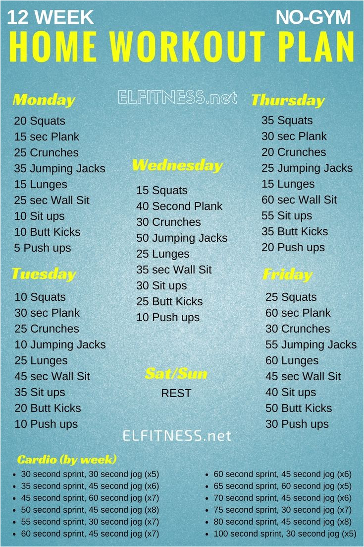 12 week workout
