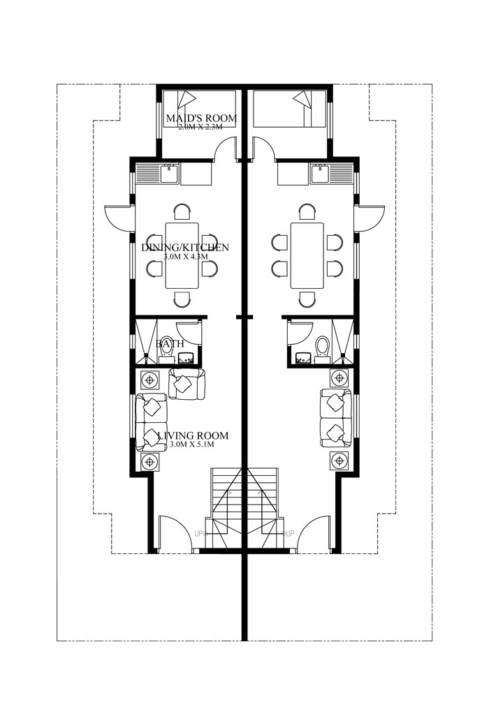 duplex house plans series php 2014006