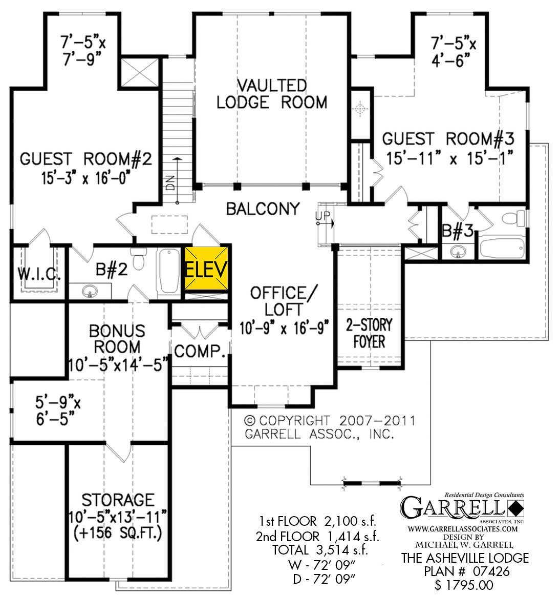 asheville lodge house plan