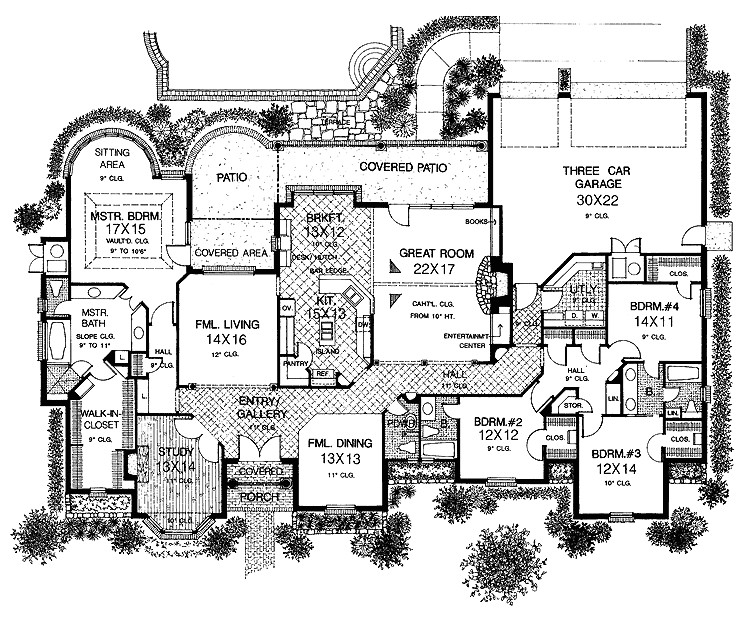 large one story house plans