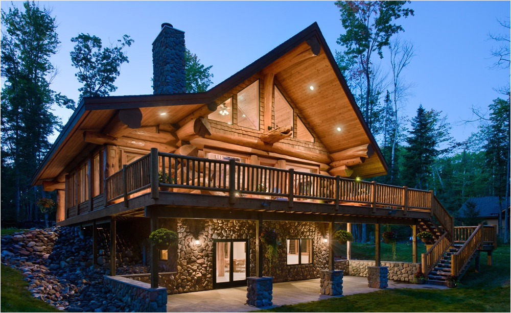 stunning log homes designed by pioneer log homes of british columbia