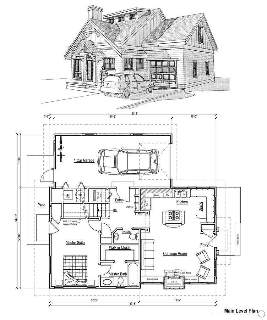 cabin home plans and designs