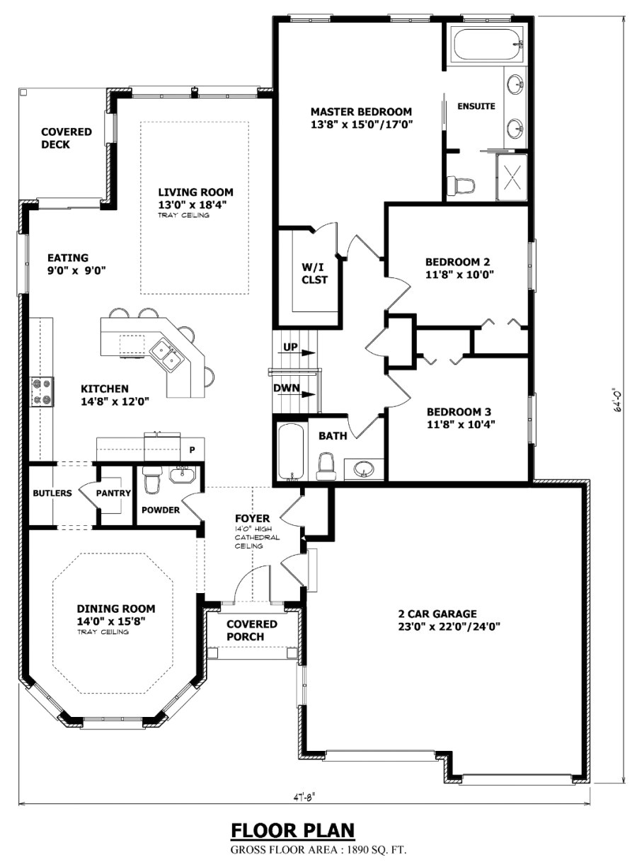 the windsor sidesplit house plan 2