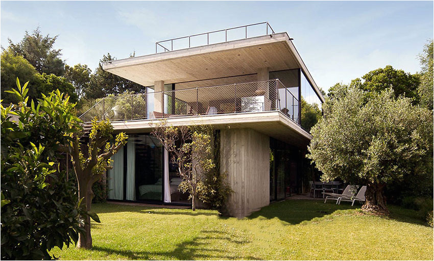 modern concrete house