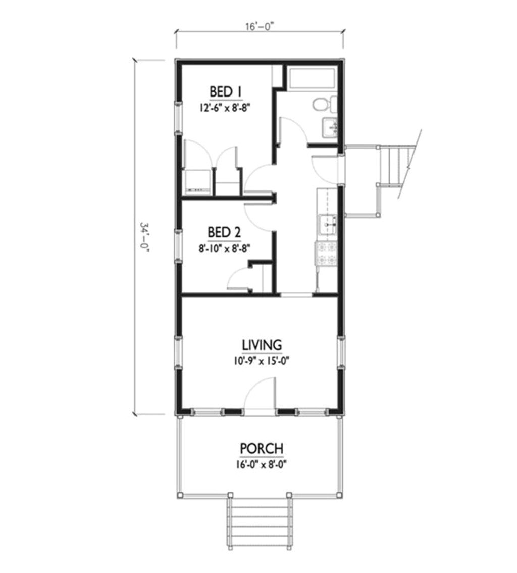 rectangular home plan