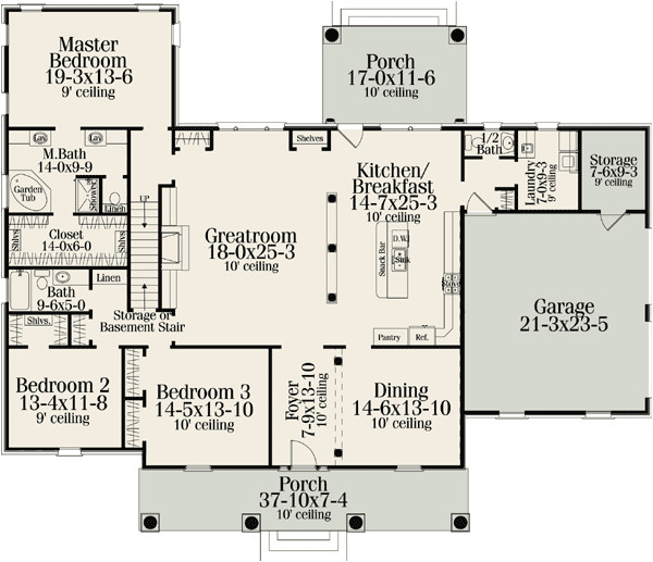 classic american home plan 62100v