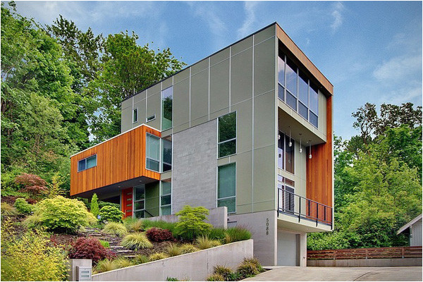 modern hillside home in seattle crane residence