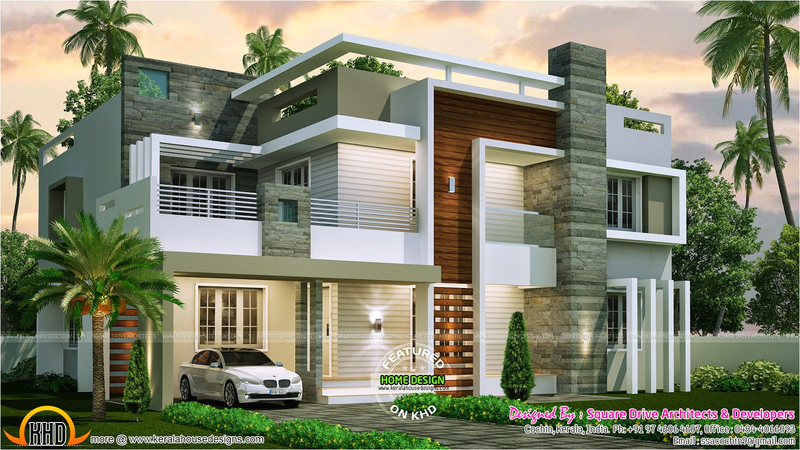 Contempory House Plans 4 Bedroom Contemporary Home Design Kerala Home Design