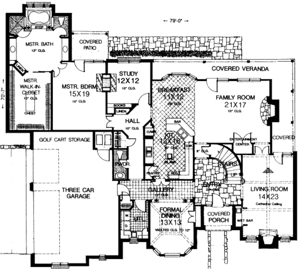 one story house plans under 2000 sq ft