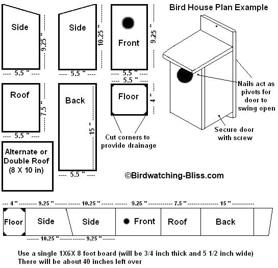 birdhouse plans for kids