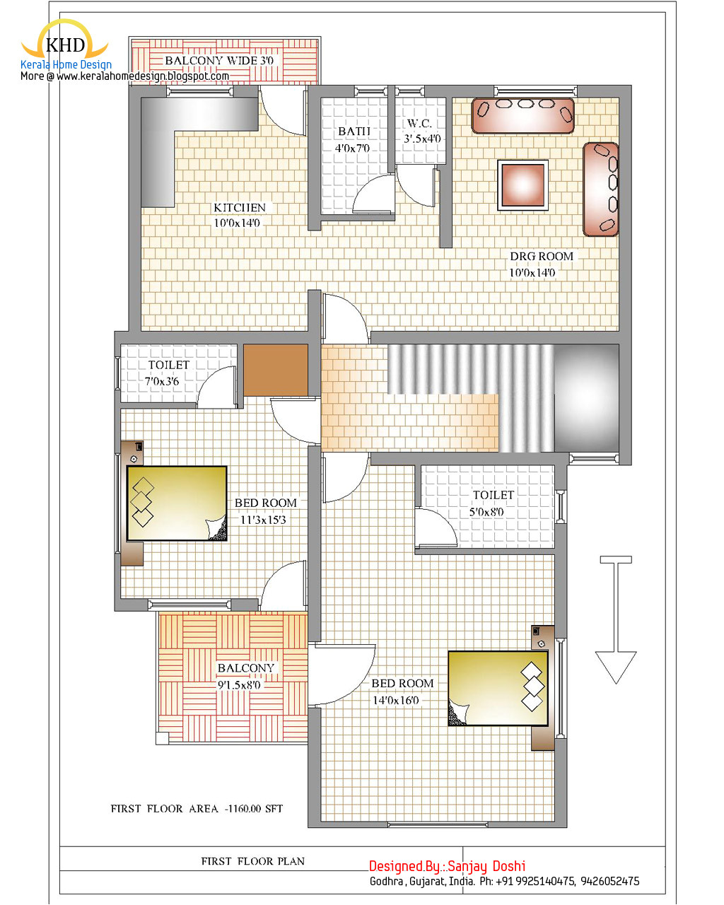 duplex house plan and elevation 2310 sq