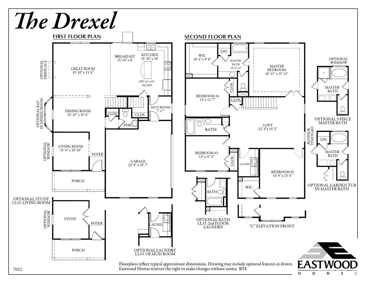 eastwood homes drexel floor plan