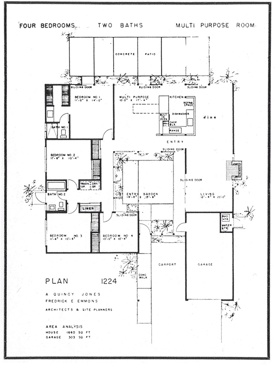 eichler homes floor plans