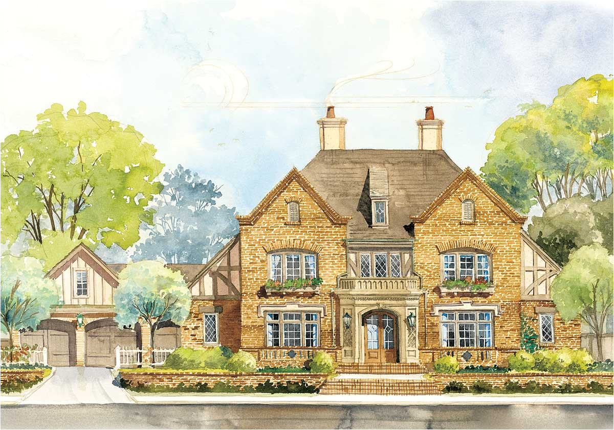 classic english country home plan 56144ad