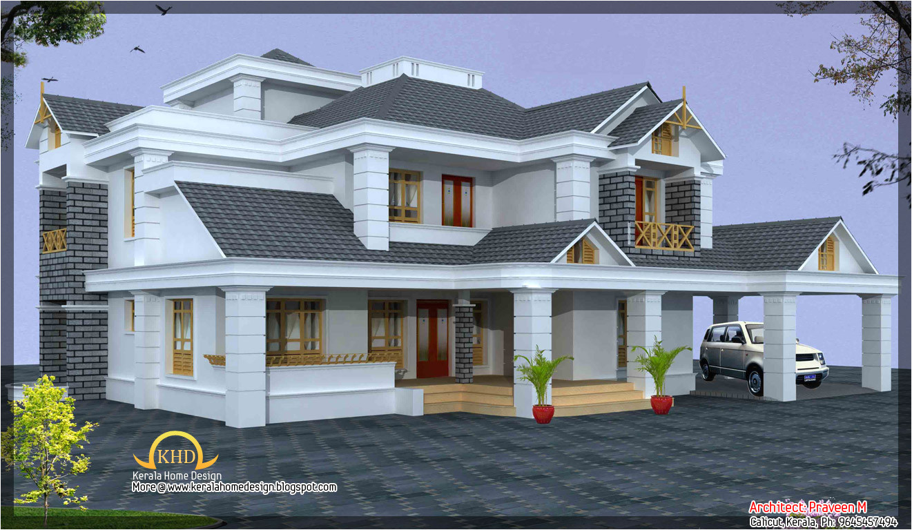 luxury home design elevation 4500 sq ft
