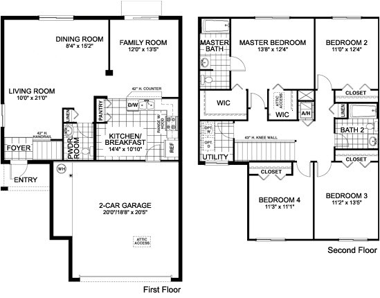 awesome single family house plans 11 one story single family home floor plans