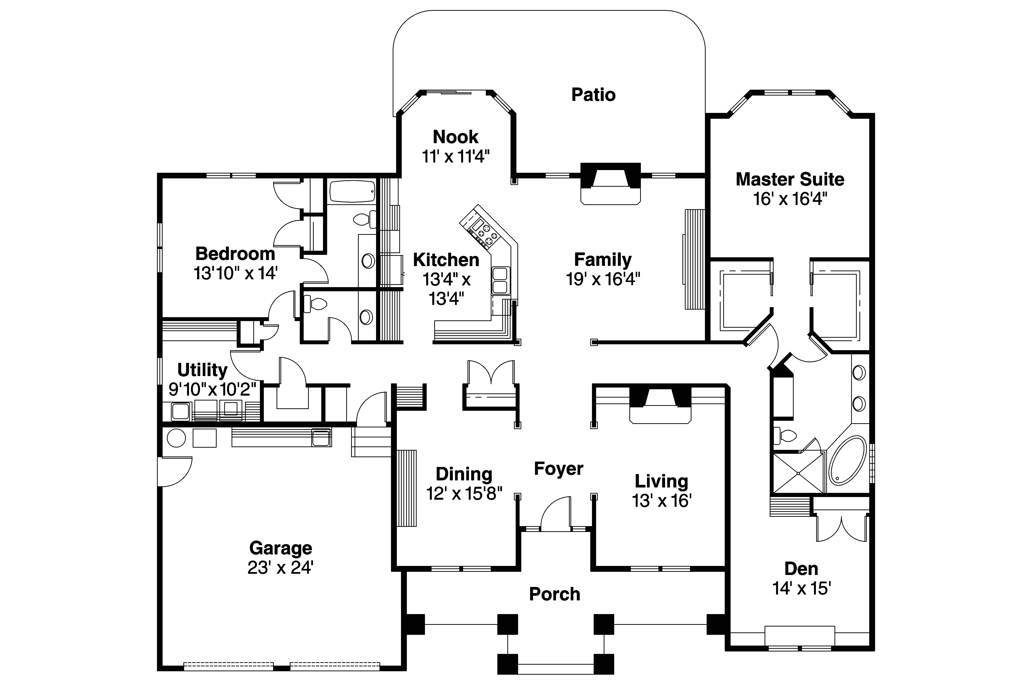 contemporary house floor plan