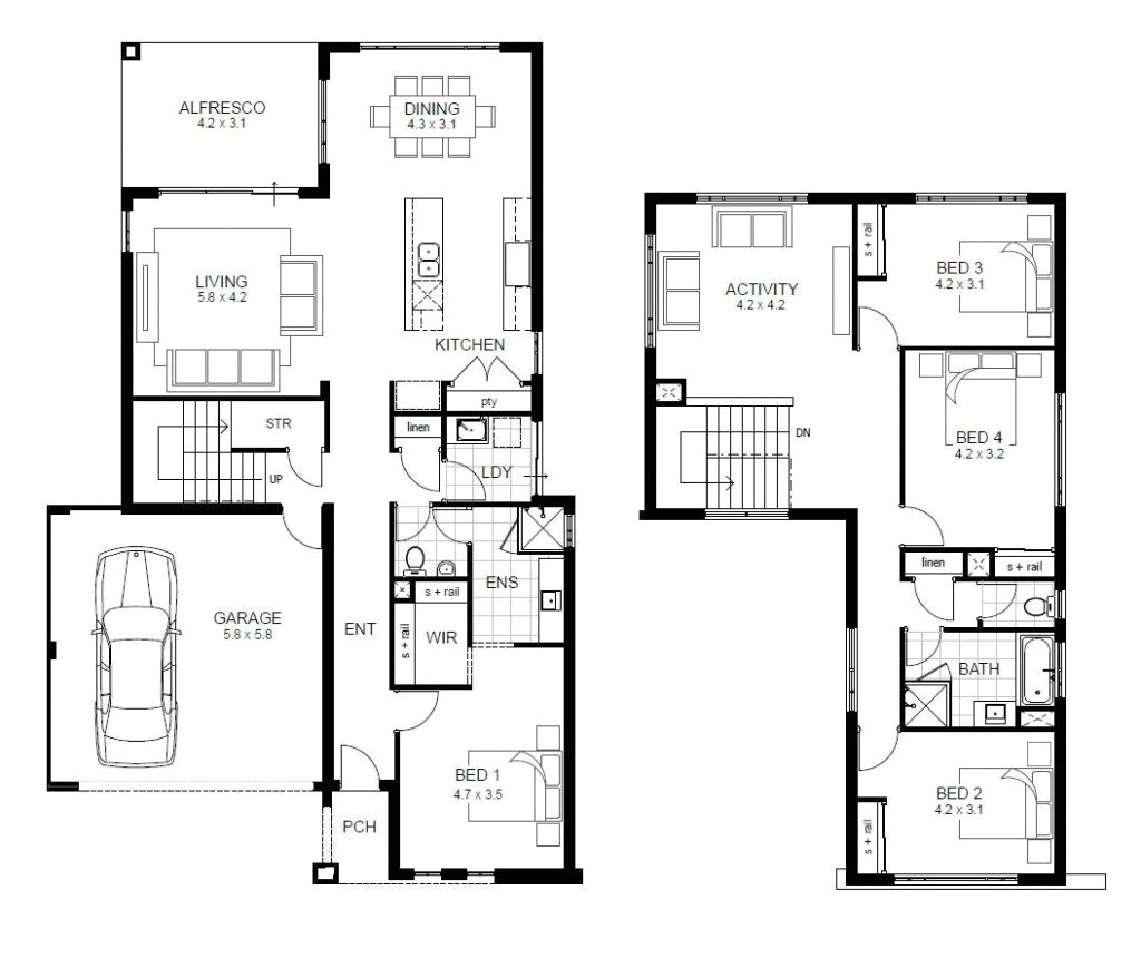 sample floor plans 2 story home fresh single story house plans 2 home design ideas
