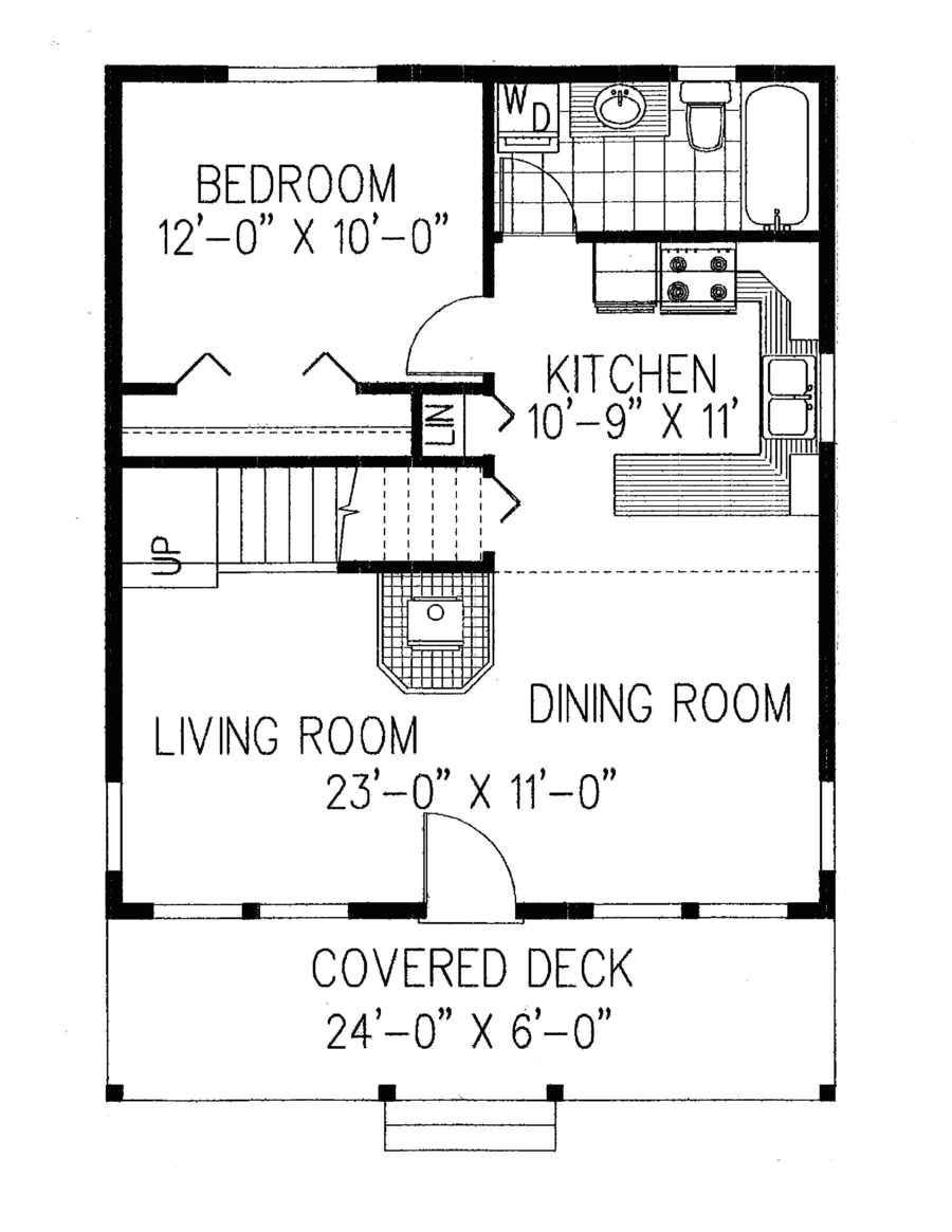1000 sq ft cottage floor plans