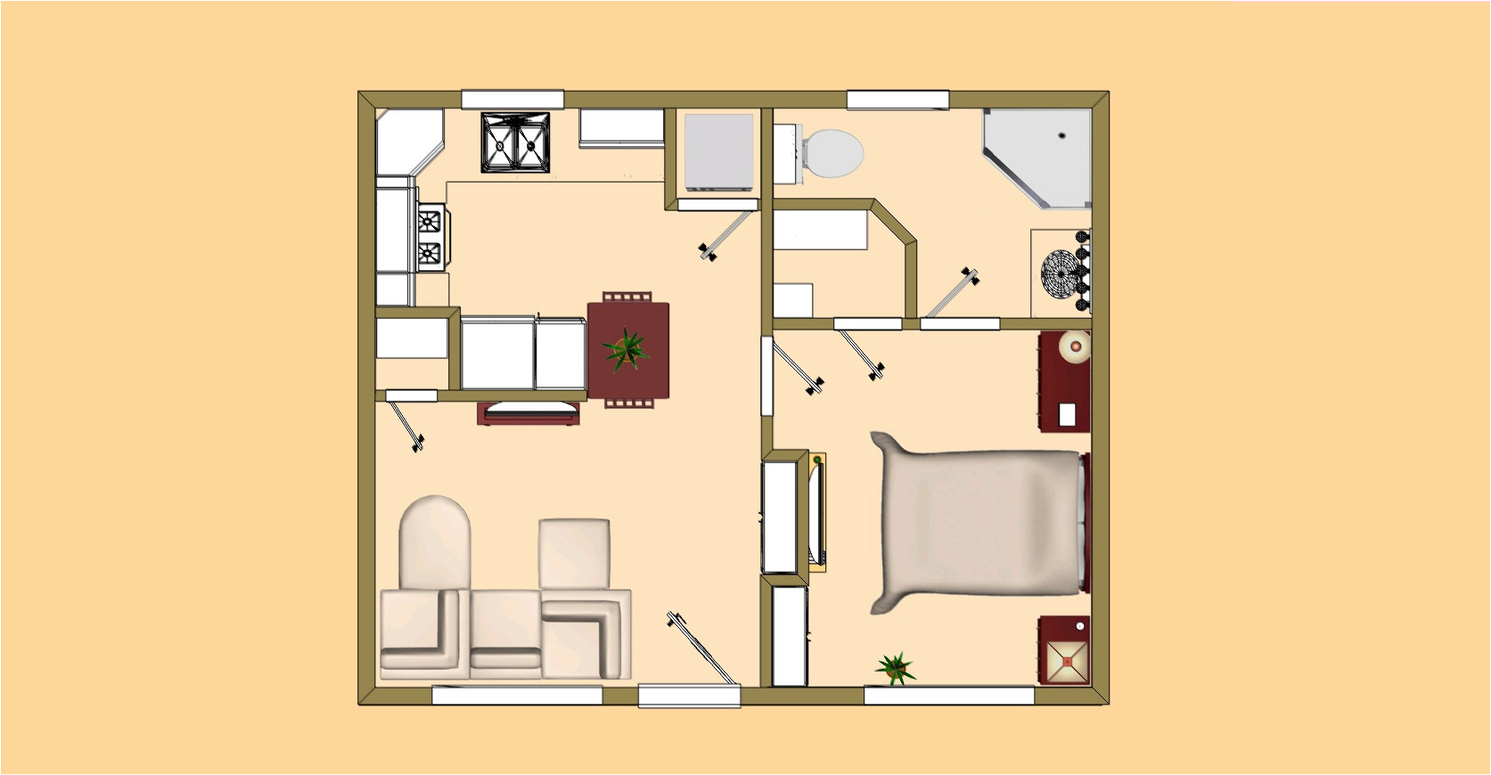 Floor Plans for Homes Under00 Square Feet Small House Plans Under 500 Sq Ft In Kerala Home Deco Plans