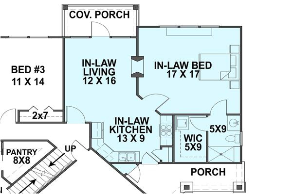 mother in law suites house plans