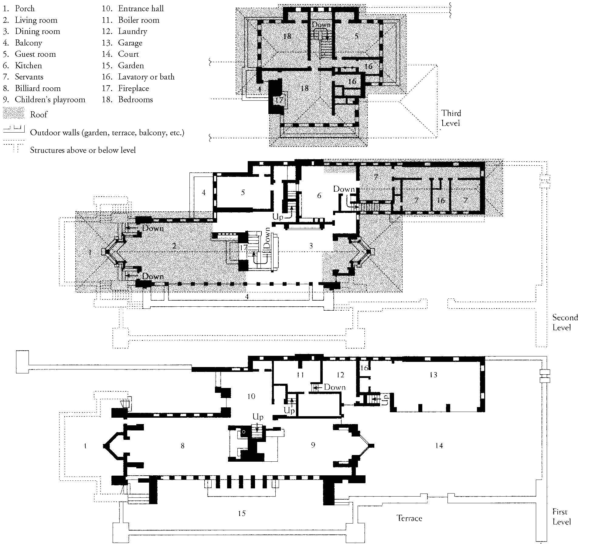 free frank lloyd wright home plans blueprints