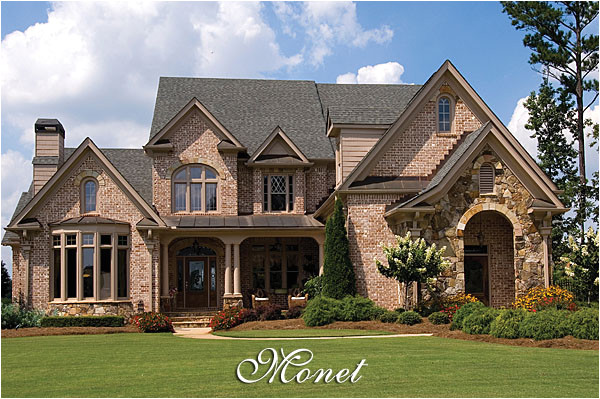 luxury french country house plan monet