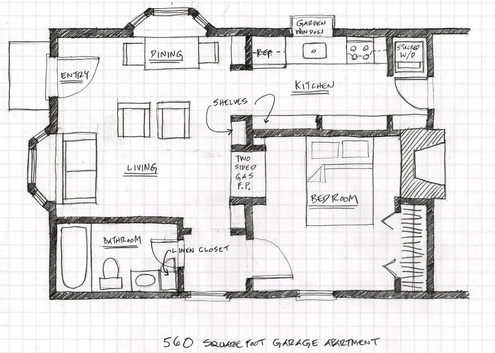floor plans for garage to apartment