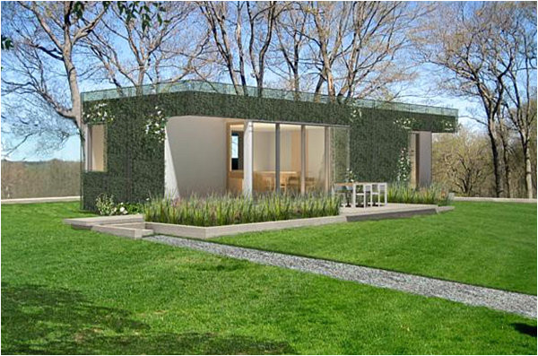 green modular home design