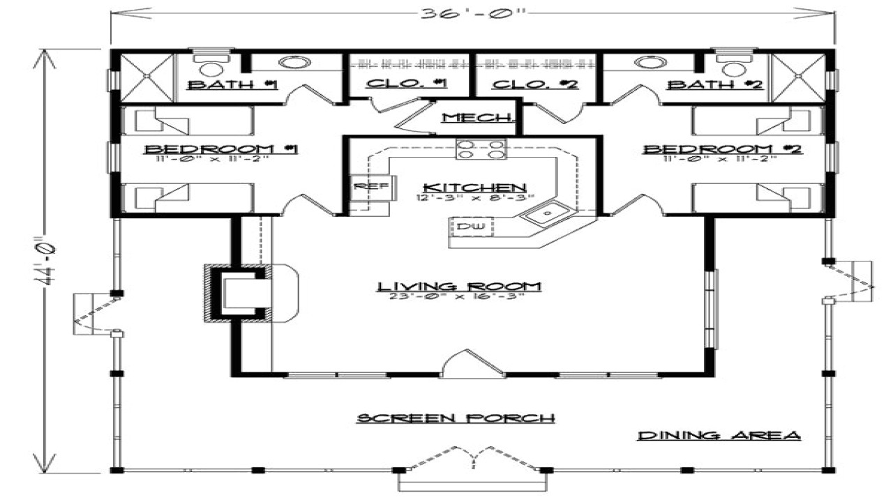 7bbbeef59b12d8f5 guest house floor plan guest cottage house plans