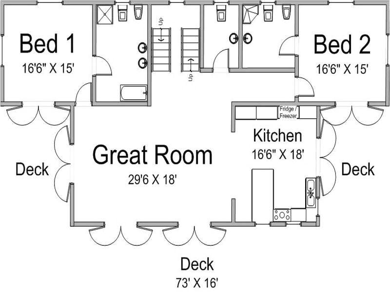 attached guest house plans