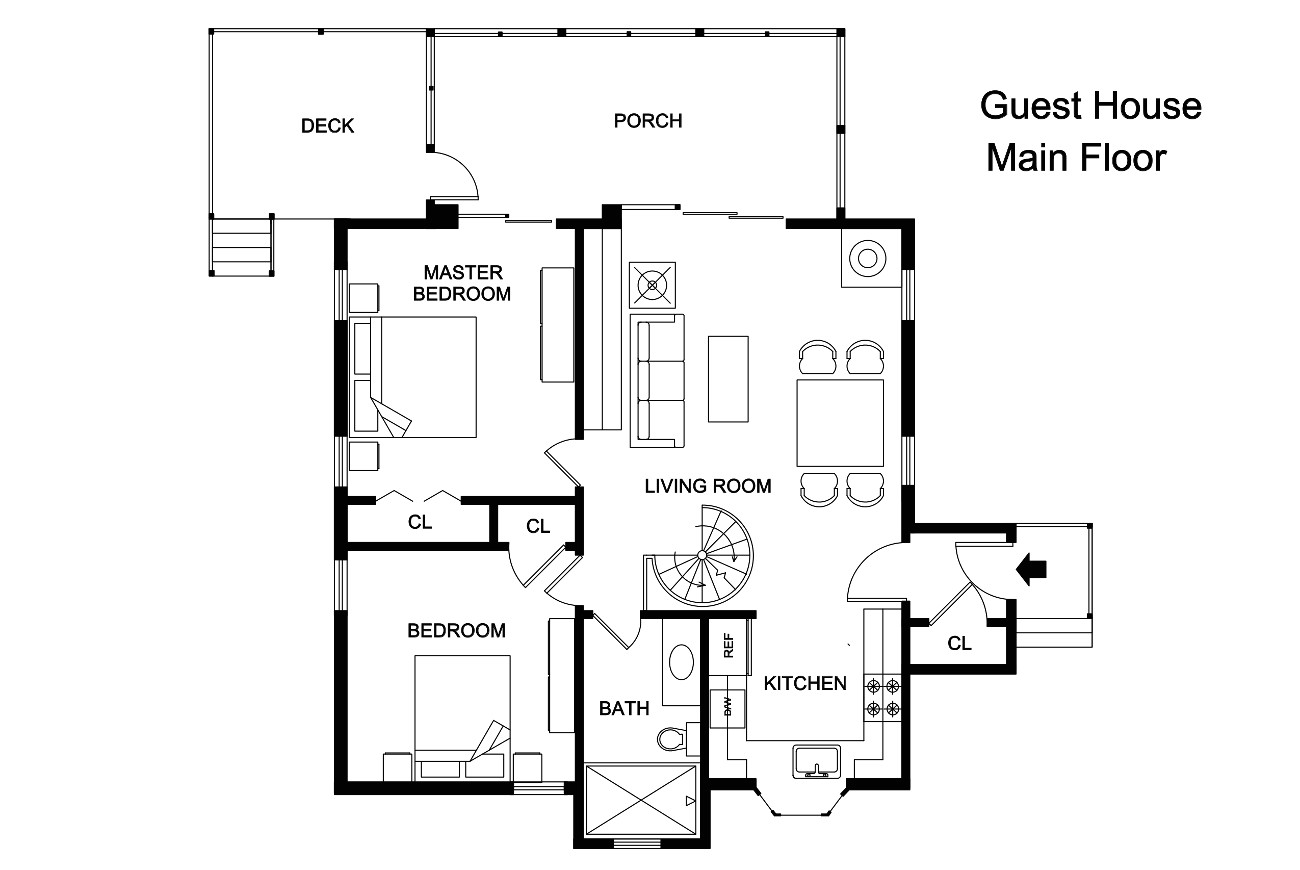 adobe guest house plans