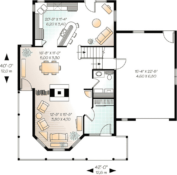compact guest house plan 2101dr