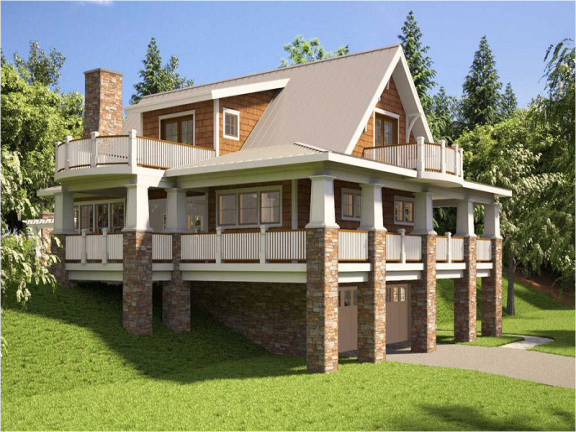 hillside house plans with walkout basement hillside house 5504cb9567604cd7