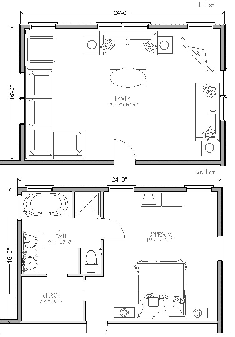 ft two story home extension costs