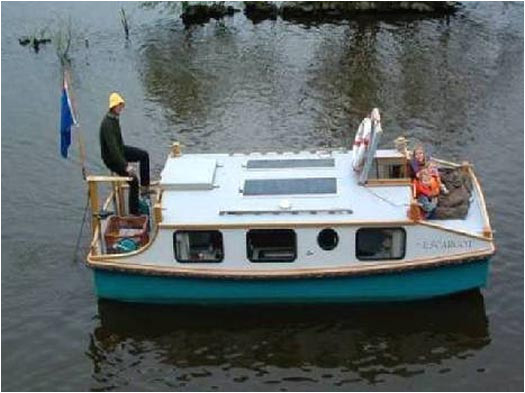pedal powered shanty boat